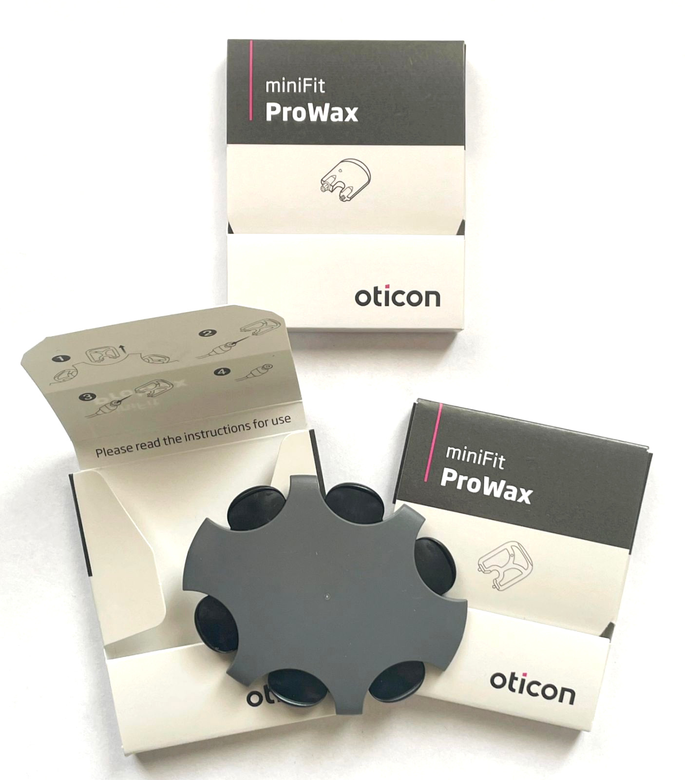 3 Packs Oticon ProWax miniFit Hearing Aid Wax Guards. 6 Filters /pack. 18 Total