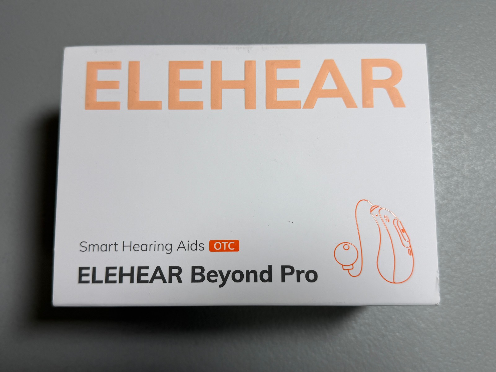 NEW SEALED Elehear Beyond Pro OTC Smart Hearing Aids BTE Bluetooth Champagne