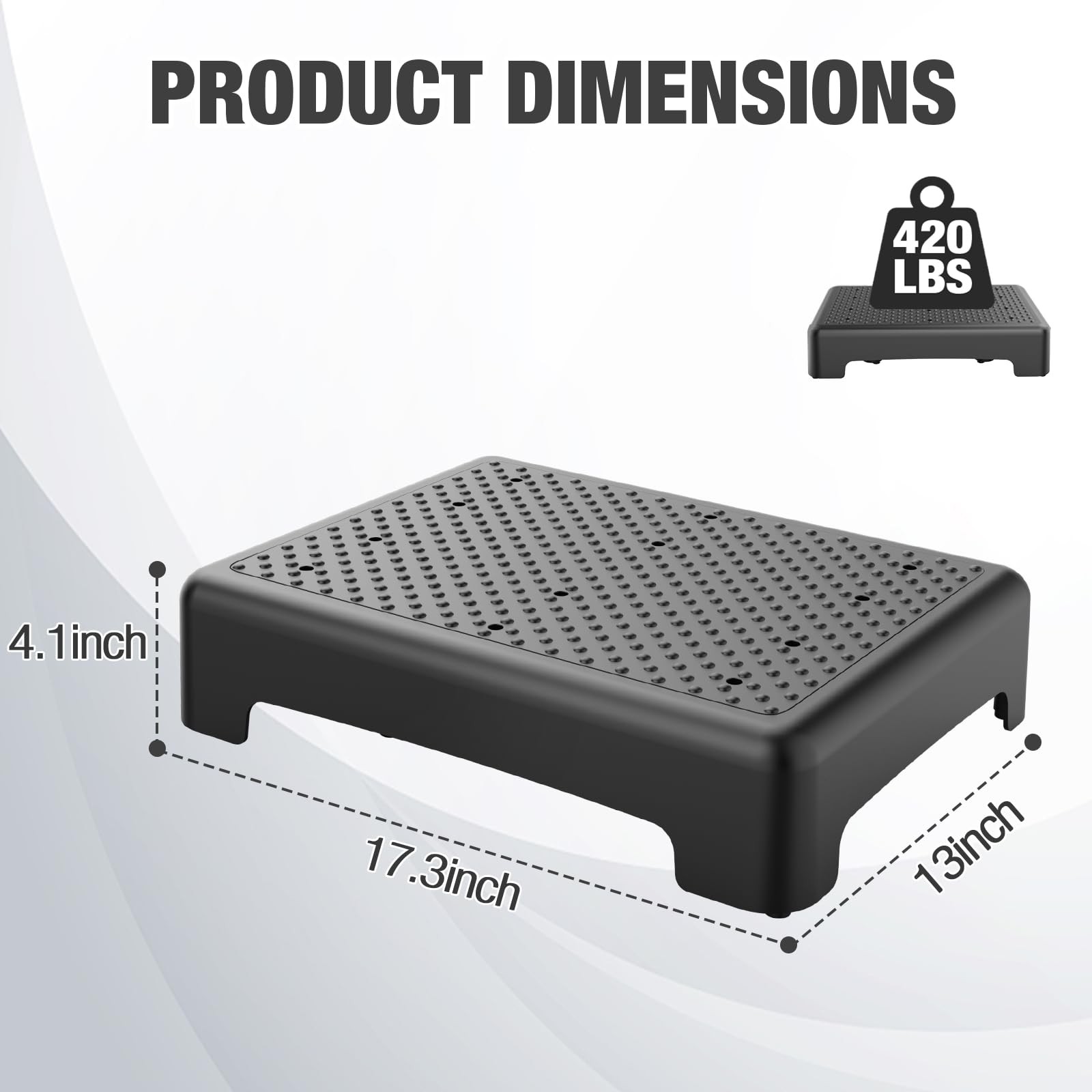 Mobility Step Stool for Adults & Seniors – Non-Slip Platform Indoor and Outdo…