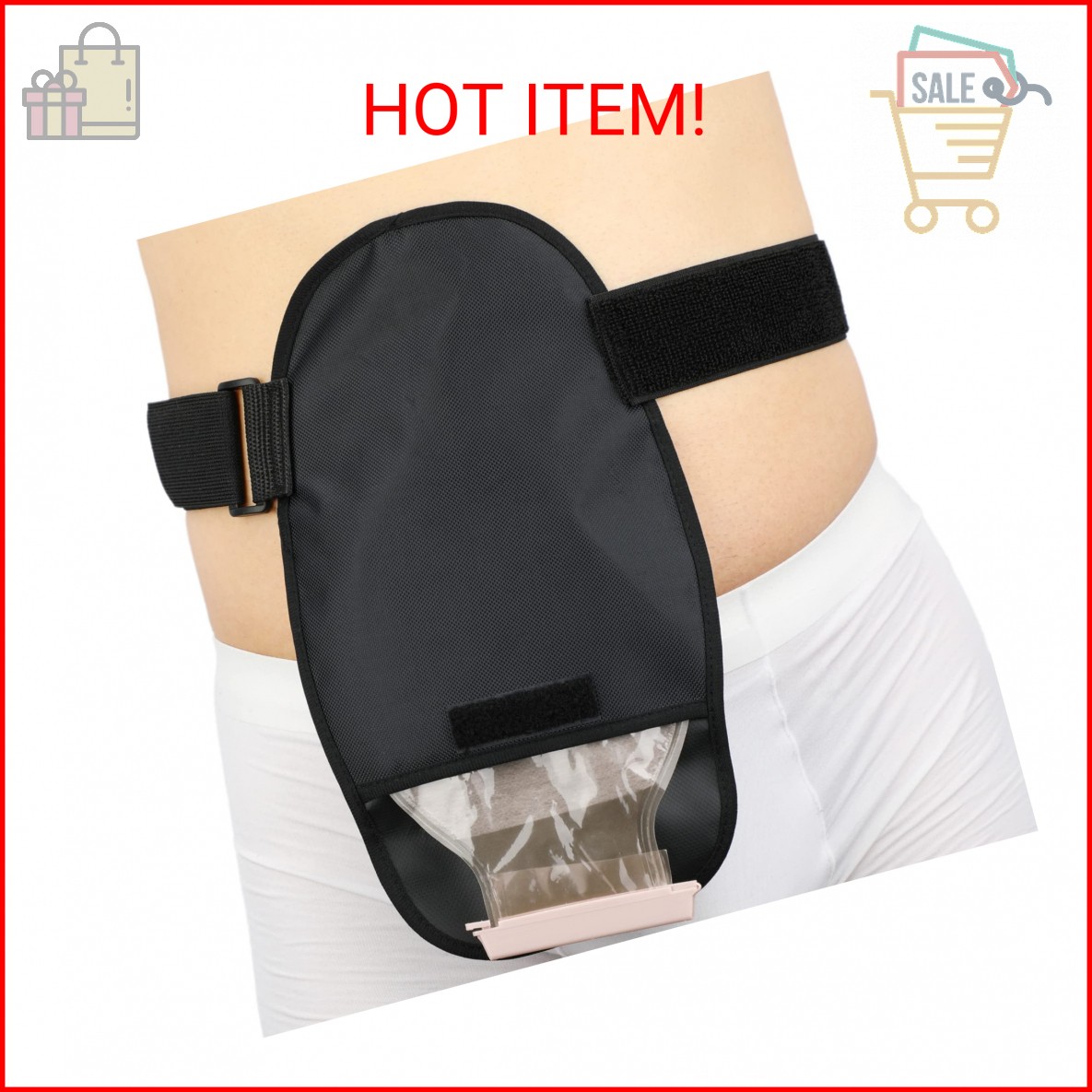 Waterproof Ostomy Bag Cover Belt Adjustable Washable Colostomy Bag Covers Protec