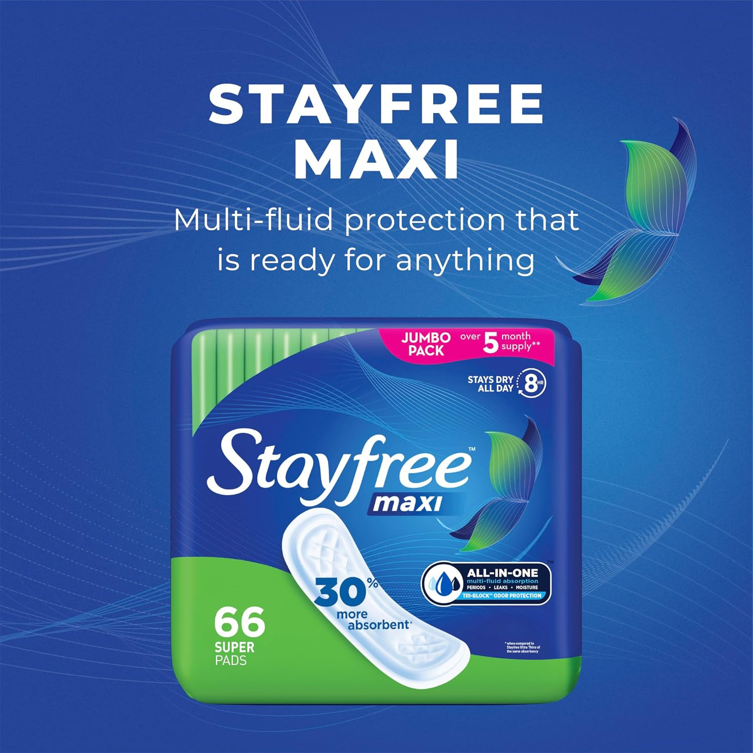 Maxi Super Long Pads for Women, Wingless, Reliable Protection and Absorbency of