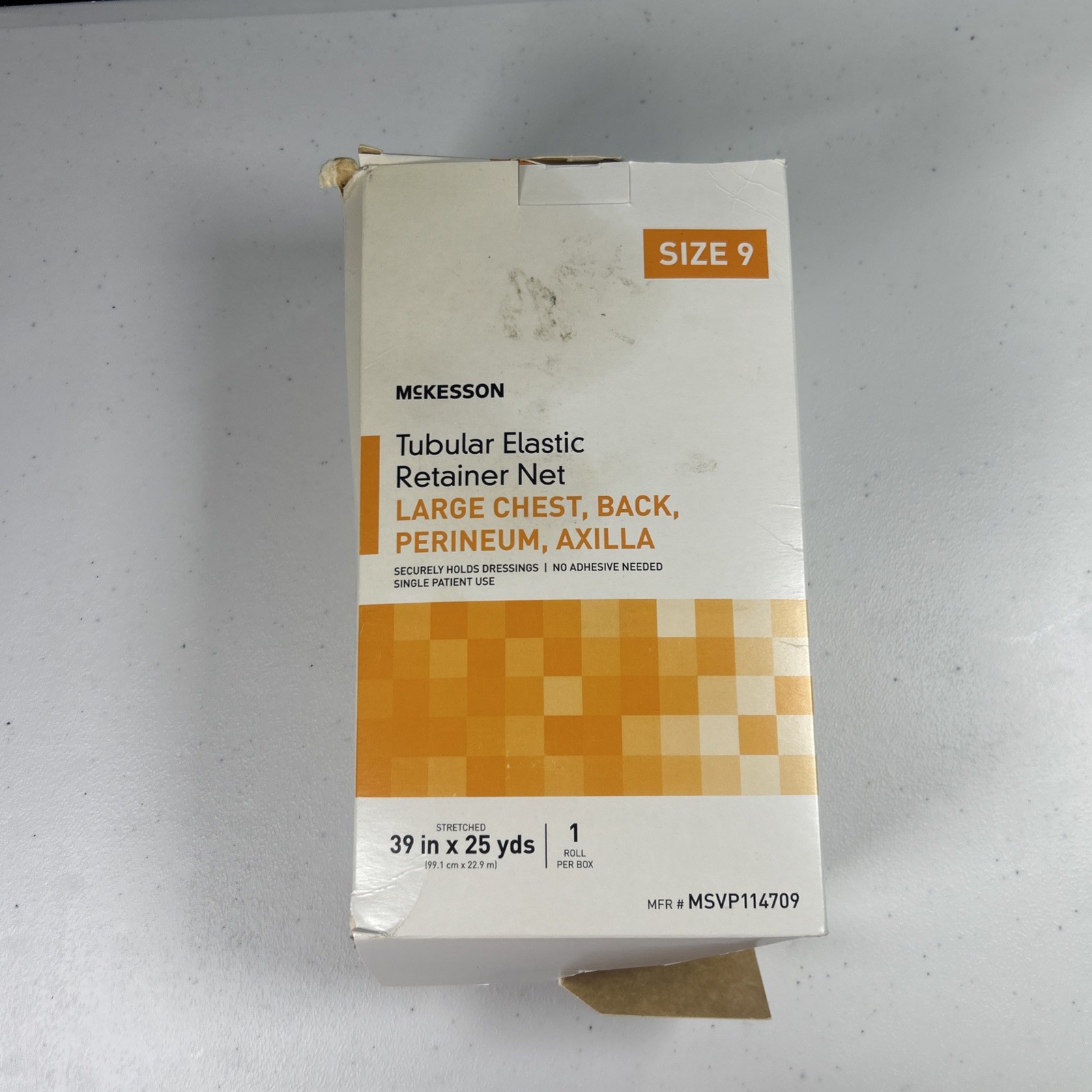 McKesson Elastic Net Retainer Dressing 39″ x 25 Yd Sz. 9 1 per Box