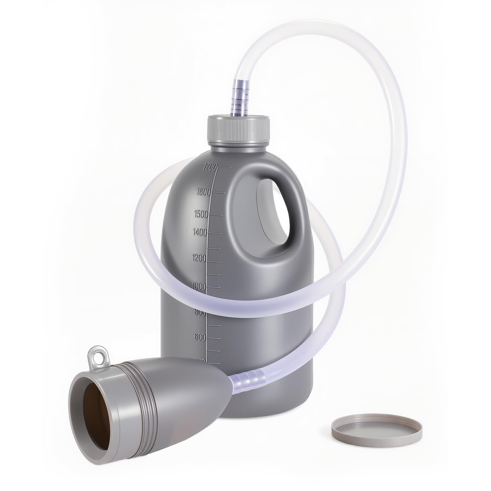 Urinals for Men Portable Male Urinal Bottle with Lid Spill Proof 37’’ Long Tu…