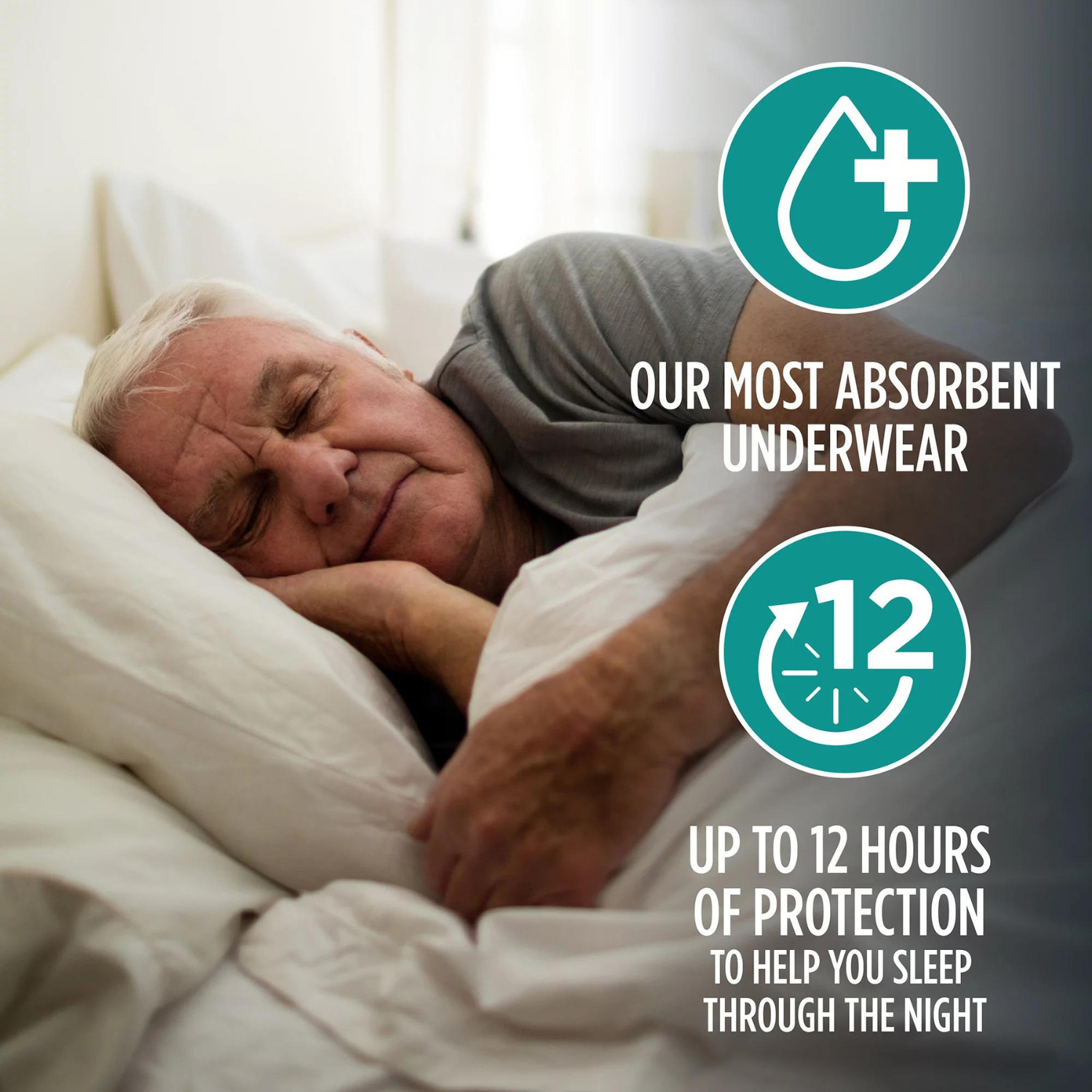 16 Count Assurance Incontinence Underwear For Men’s Adult Diaper, Overnight S/M