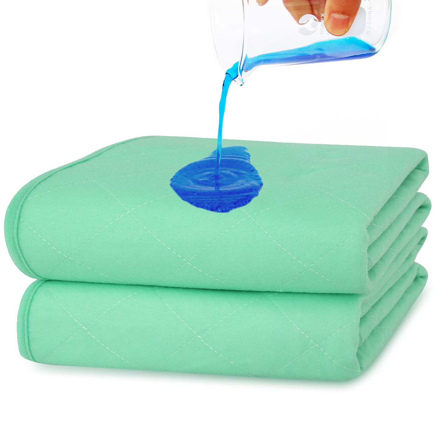 2 Incontinence Bed Pads Reusable Hospital Underpad Bed Mat Anti-Slip 36″ x 34″