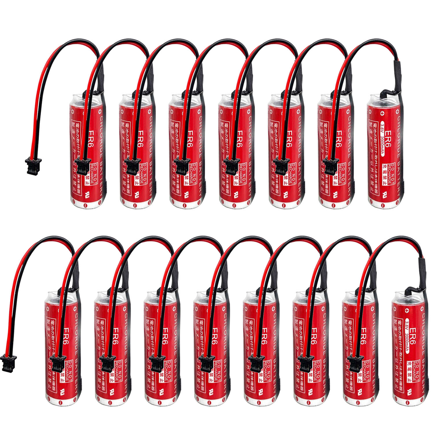 15Pcs ER6/3.6V 2000mAh Battery for ER6 OTC Robot PLC Battery for M70 System New