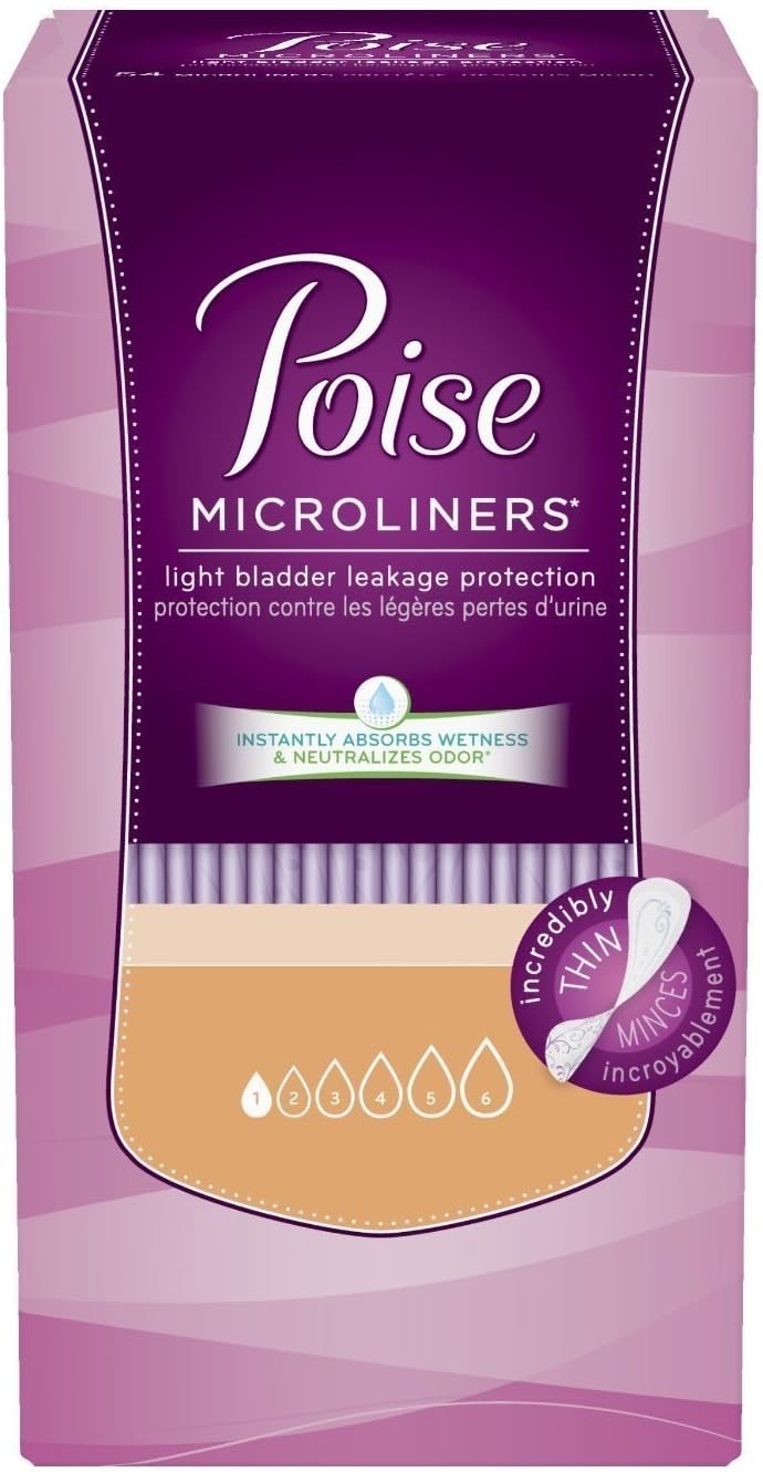 Pack of 100 Long Length Microliners with Absorb-Loc Core for Ultimate Comfort