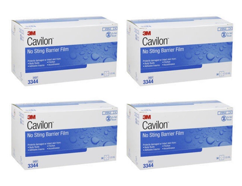 CAVILON NO STING BARRIER FILM 3M X4 BOXES NEW AND SEALED OSTOMY CARE #3344