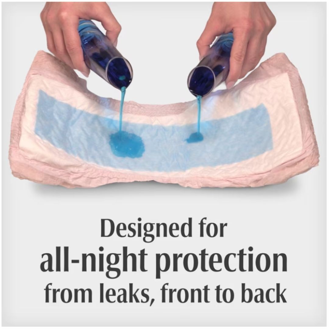 Depend Night Defense Incontinence Underwear for Women, Adult Diapers, M, 24 Ct