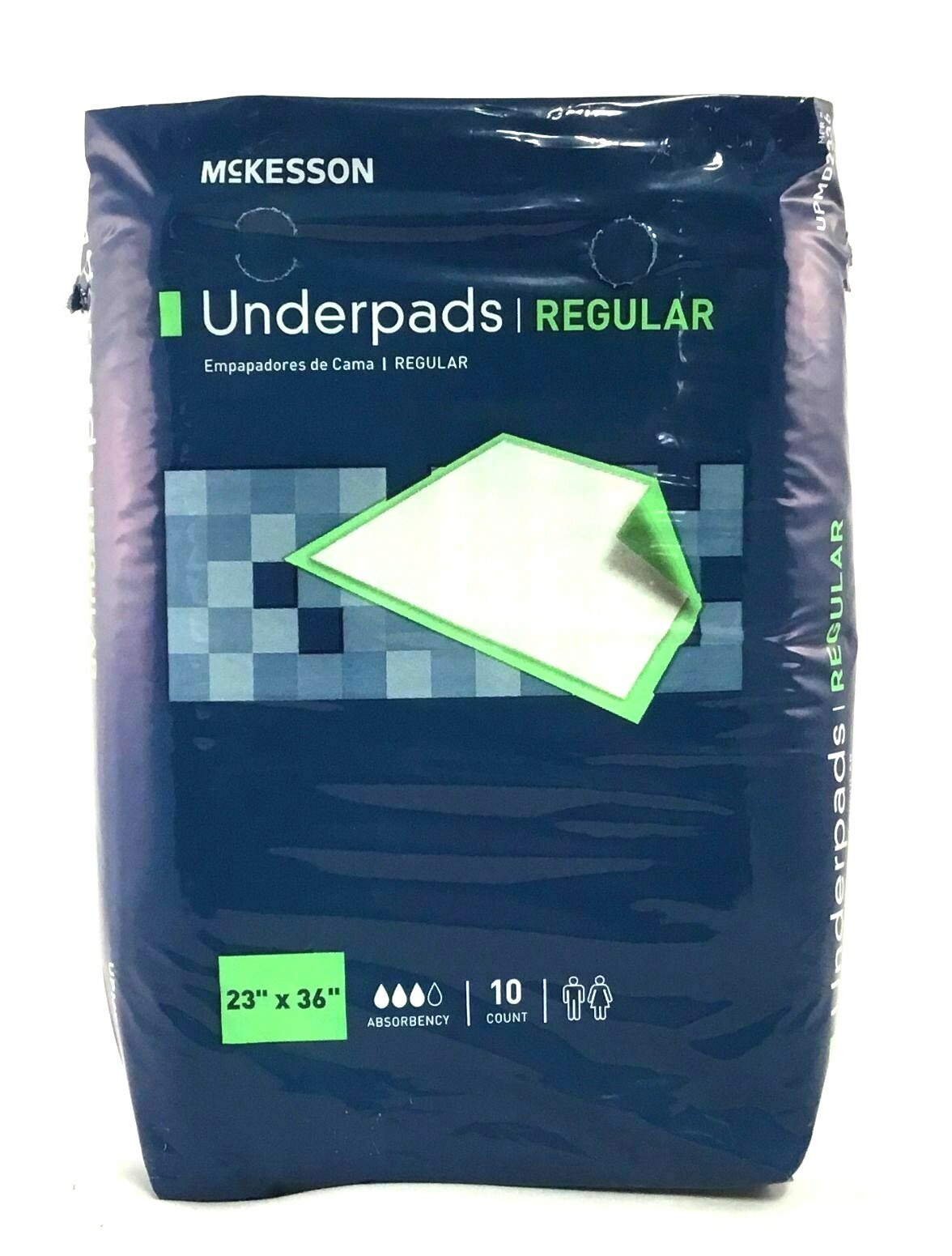 McKesson Underpads Regular 23 X 36 In Disposable Moderate Absorbency 10 Count