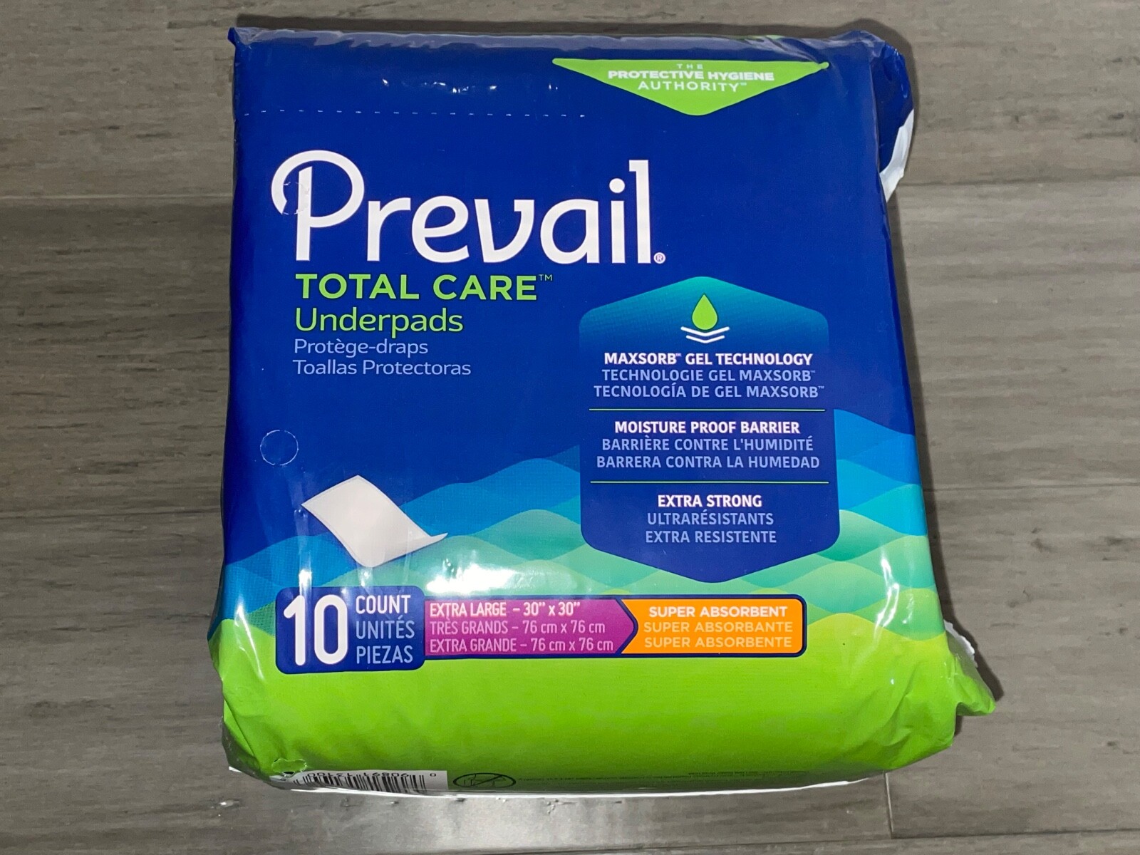 NEW Prevail Disposable Underpads Extra Large 30″X30″ Extra Strong 10 pads
