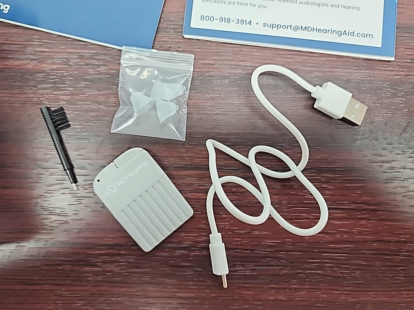 MD Hearing NEO Digital Rechargeable OTC Hearing Aid (Left Side Works Only)