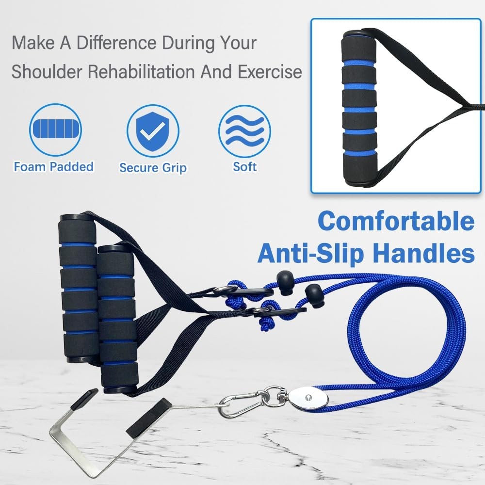Shoulder Pulley for Physical Therapy Over Door Rehab