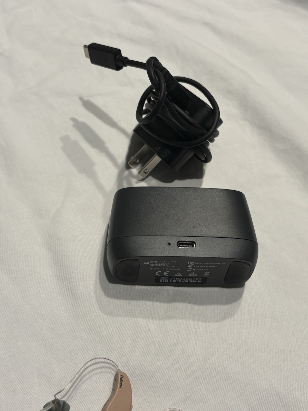 Beltone Hearing Aids 0297 W/ Charger