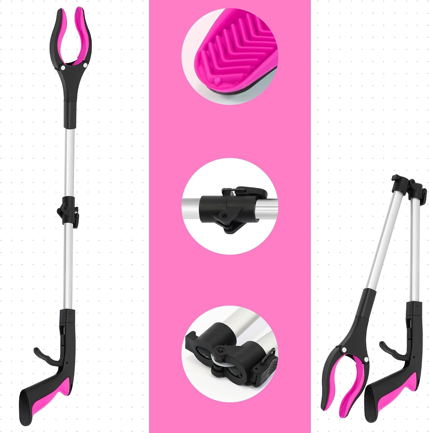 32 inch Heavy Duty(up to 10 lbs) Reacher Grabber Tool with Strong Magnetic