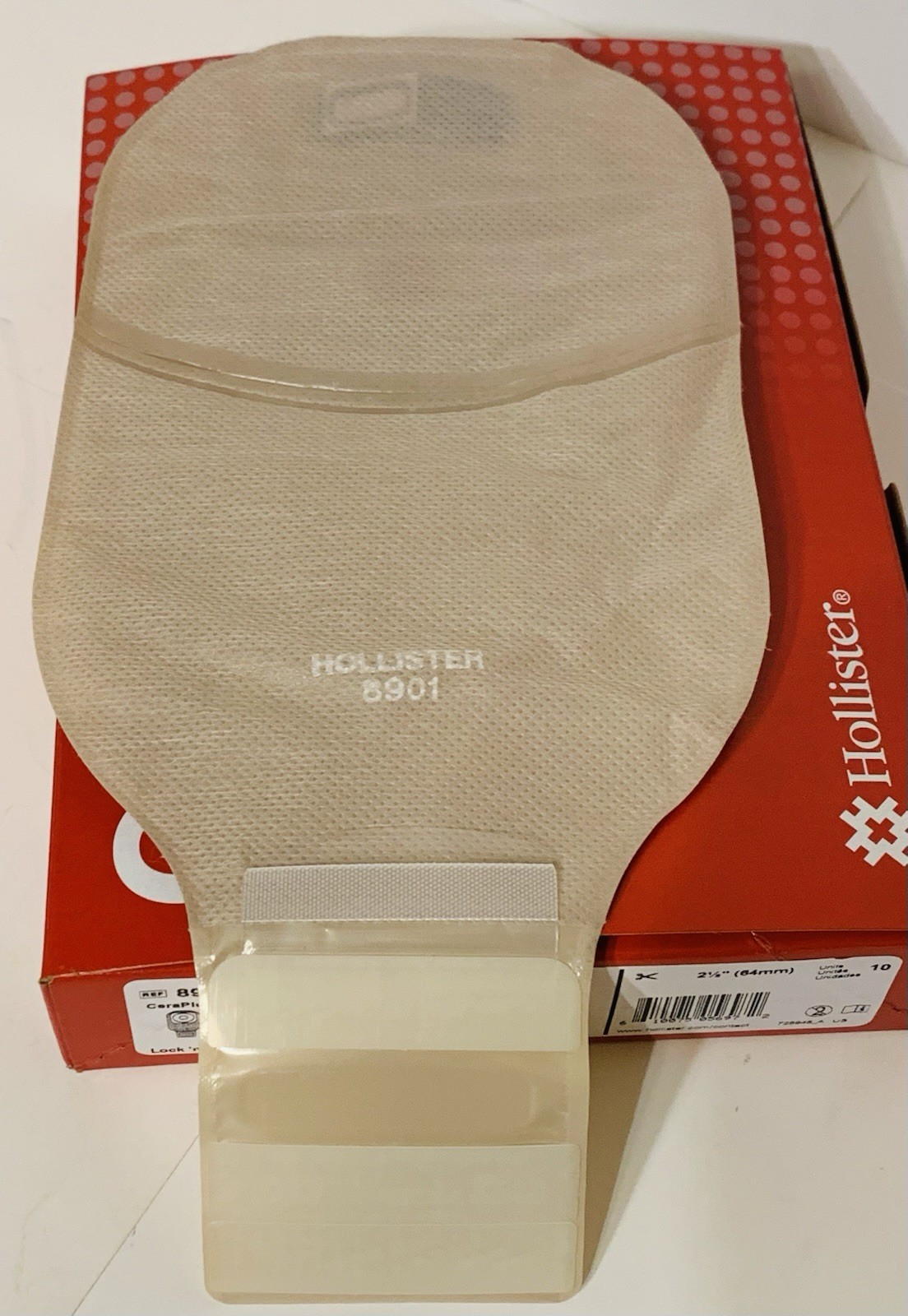10 Hollister CeraPlus 8901 Ostomy Pouches w/ Filter CTF 2-1/2″ 1BX/10EA Ex 2030