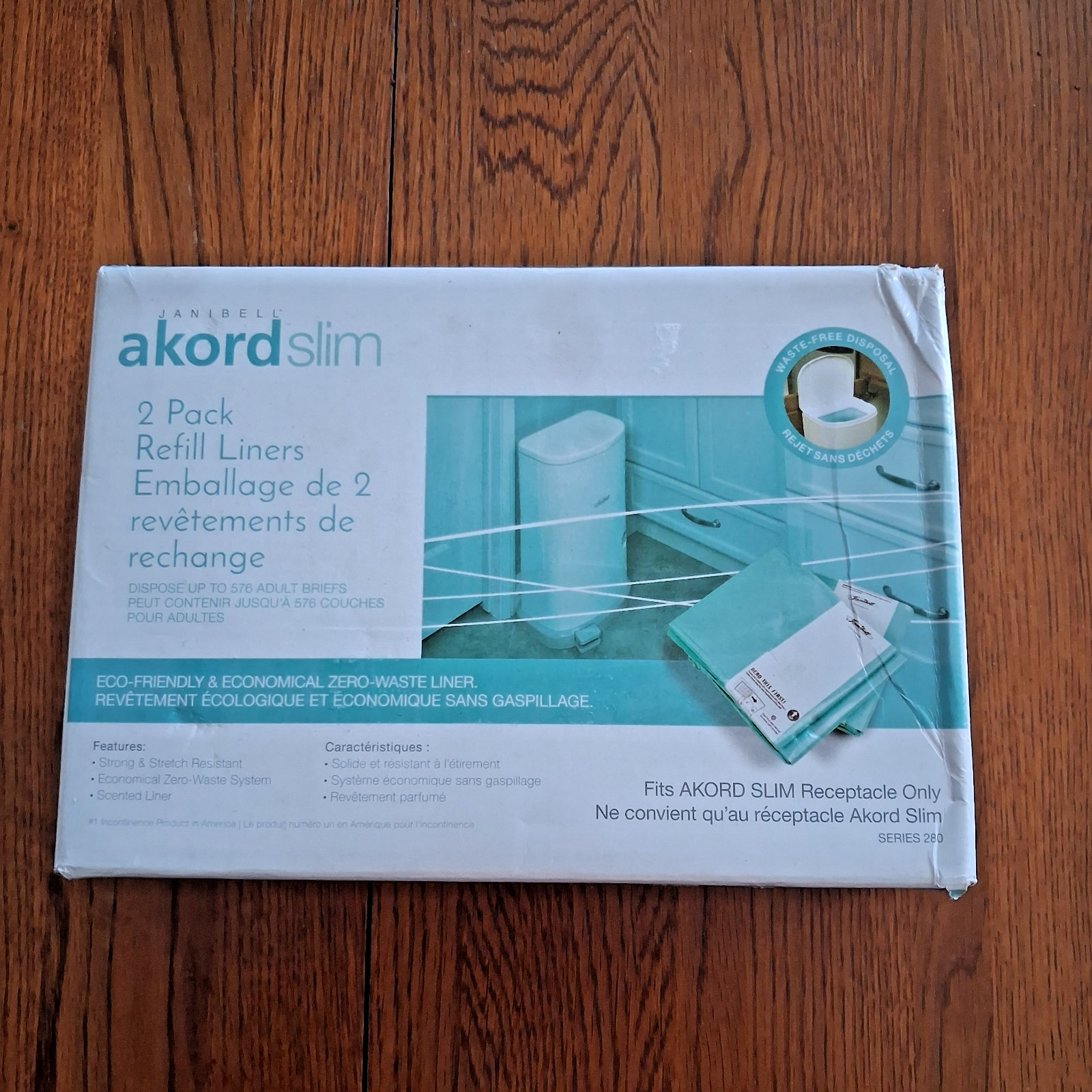 Janibell Akord Slim 2 Pack Refill Liners Series 280AR2B New