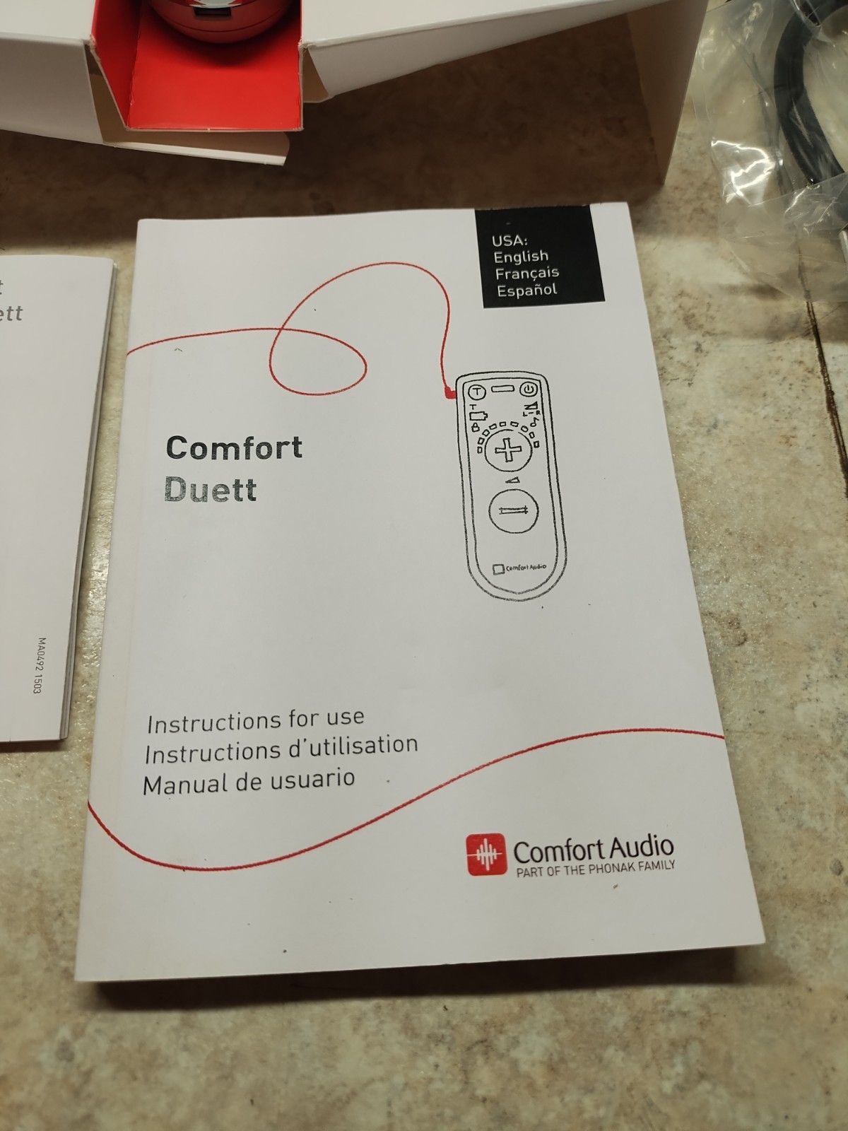Comfort Audio Duett Personal Listener w/ Headphones & Earphones – Model 052-4110
