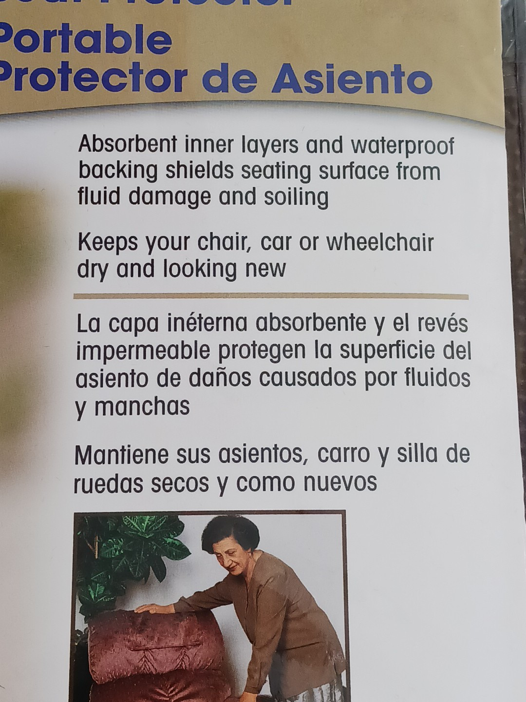 Americare 21″x 22″ Portable Seat Protector Brown for Chair Car or Wheelchair