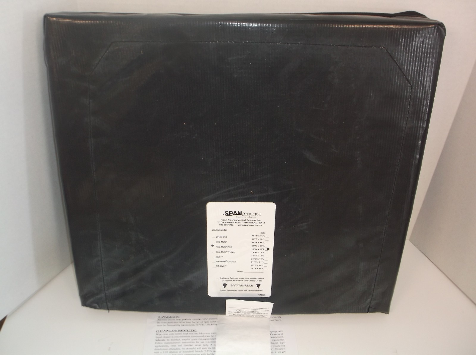 NEW Span America Wedge Seat Cushion Geo-Matt&reg; Wedge16X18 Inch,4X2 Inch(G57T)