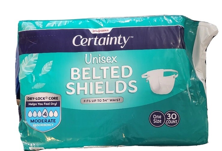 Walgreens Certainty Adjustable Unisex Underwear 30Ct Up to 54″ Waist