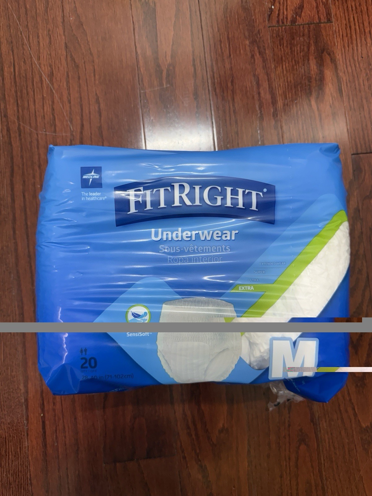 Medline FitRight Underwear Extra Absorbency Medium Disposable 20 count