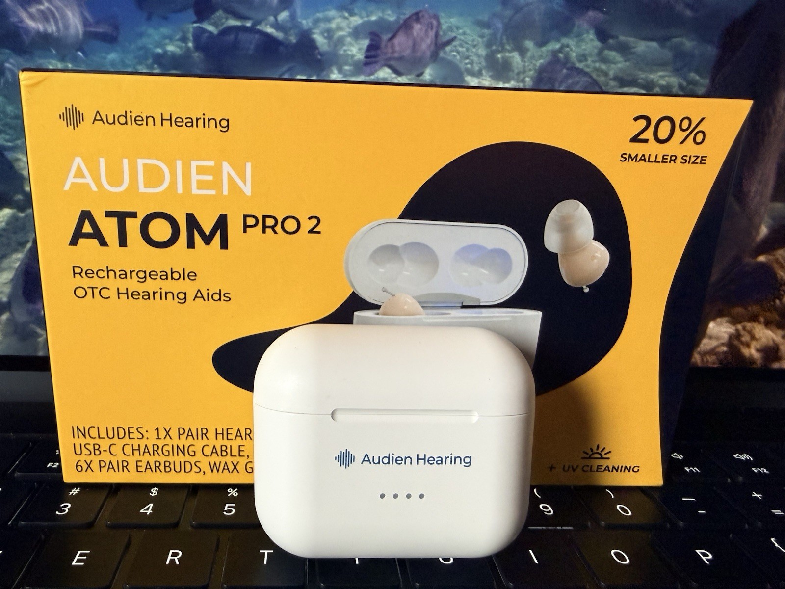 Audien Hearing Atom Pro 2 Rechargeable OTC Hearing Aid