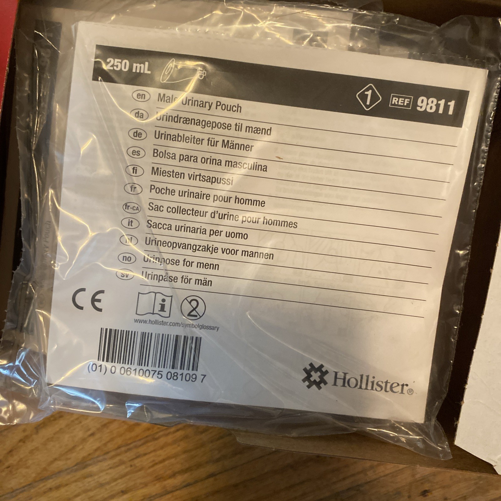 10pc HOLLISTER 9811 Retracted Penis Pouch with Cut-to-Fit SoftFlex Pack