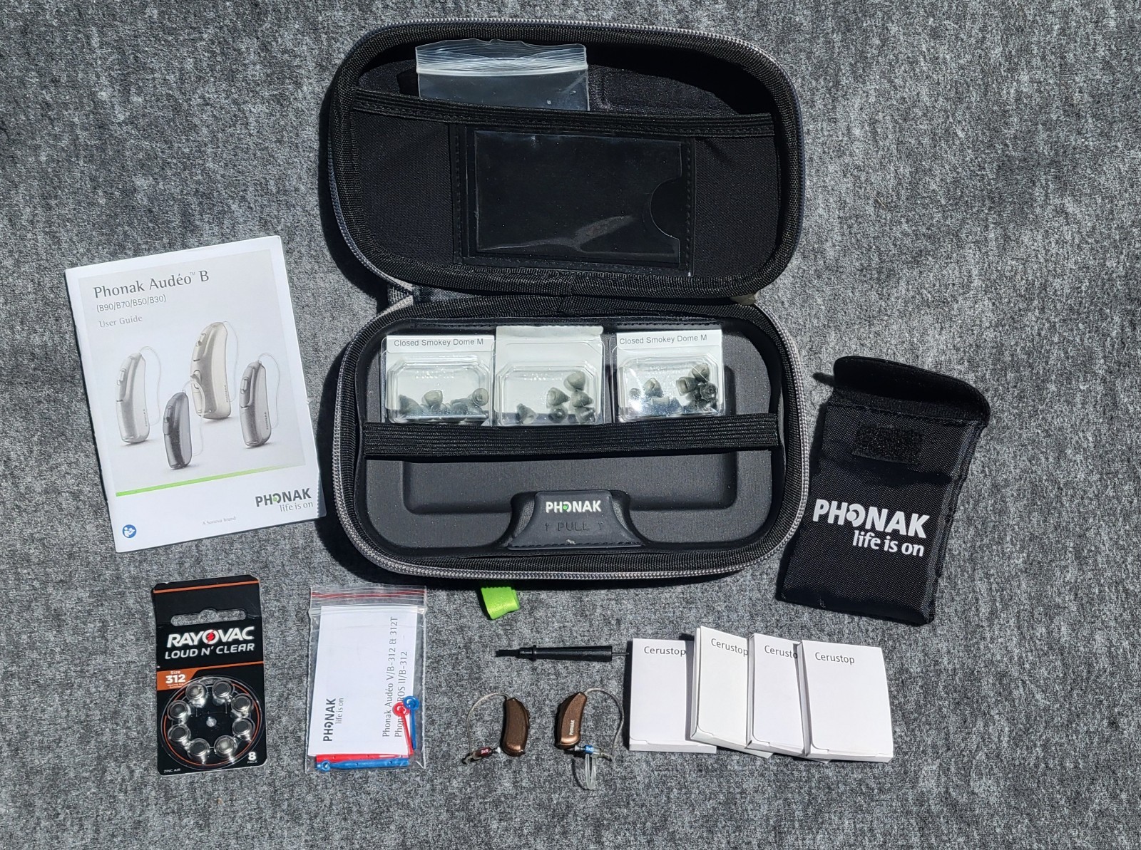 Pair Of Phonak 0459 with Accessories