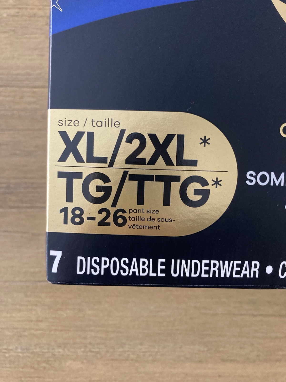 Always Zzz Disposable Period Underwear Size XL 2XL Pant Size 18–26 7 Count NEW