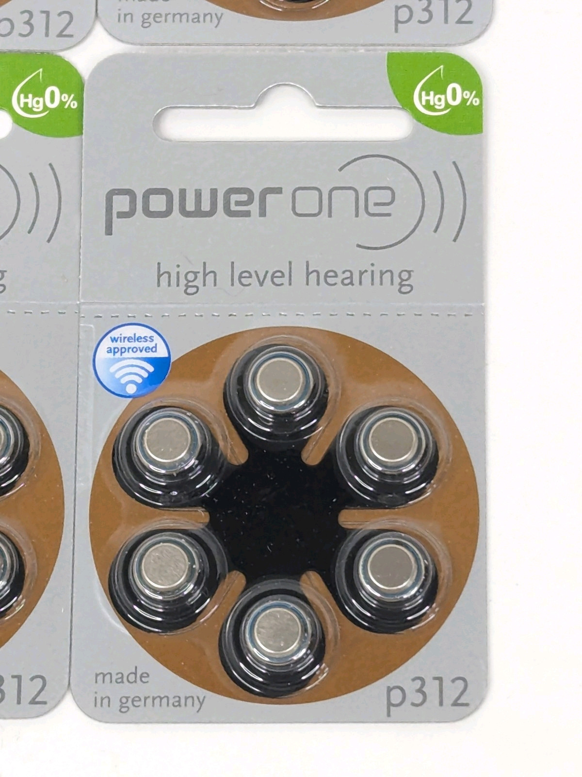 Power One Zinc Air High Level Hearing Batteries 48 Count PR41/P312 1.4V 08/23