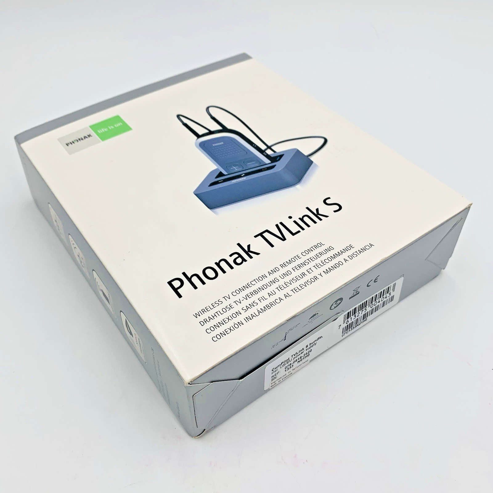 Phonak TVLink S ComPilot Wireless TV Streamer Hearing Aid Accessory NEW