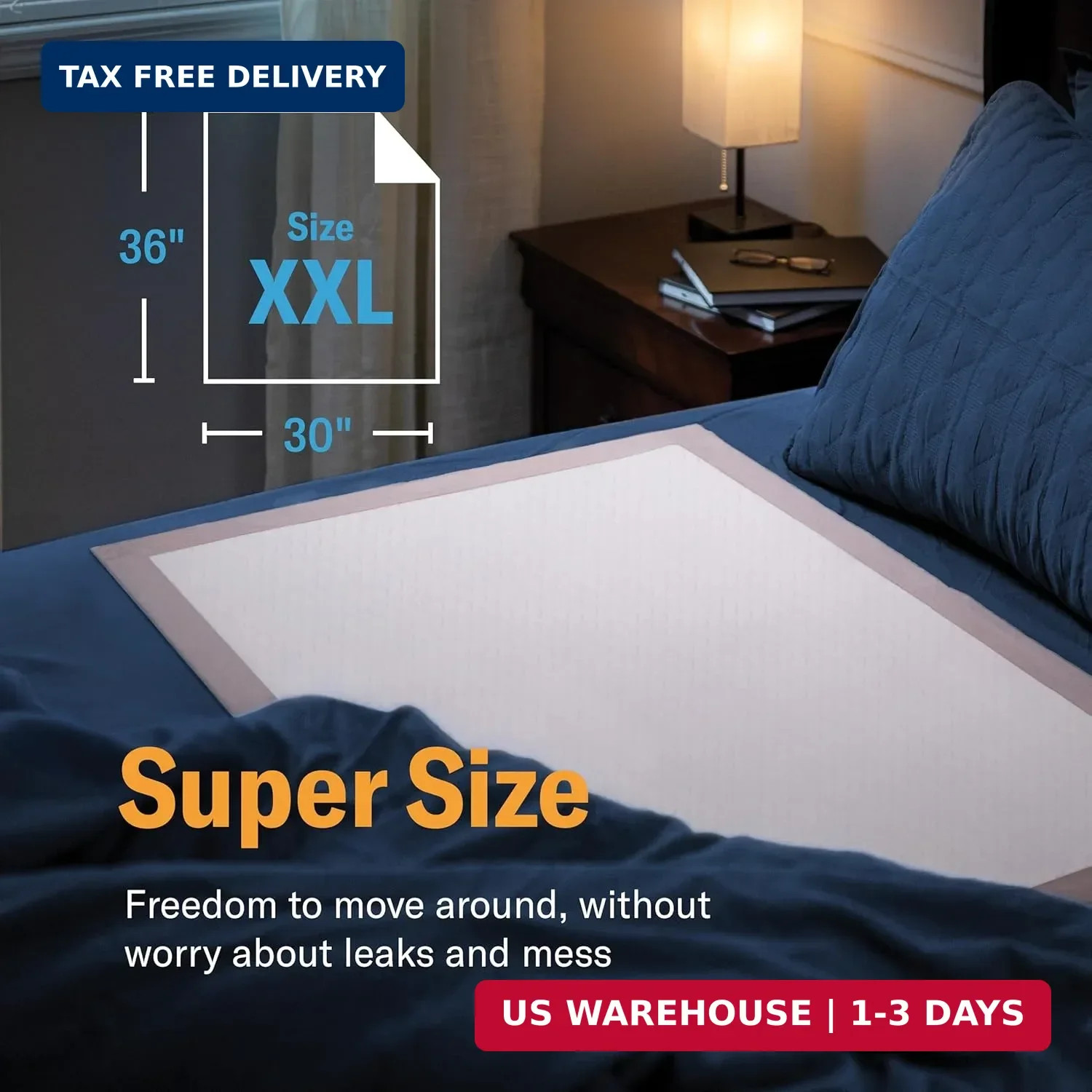 Chucks® Premium Disposable Underpads 30″x36″ Ultra Thick Super Absorbent Chux In