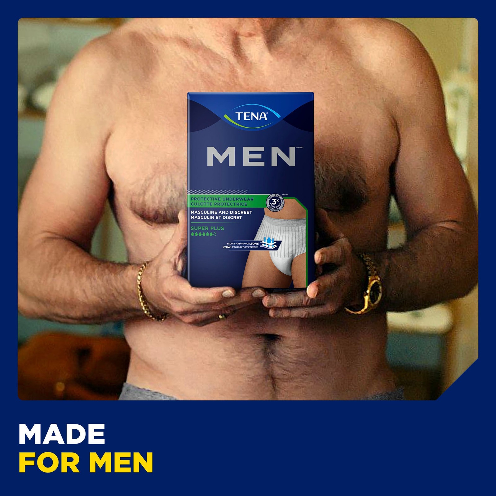 TENA Protective Disposable Underwear Male Men Small Medium – 64 Ct
