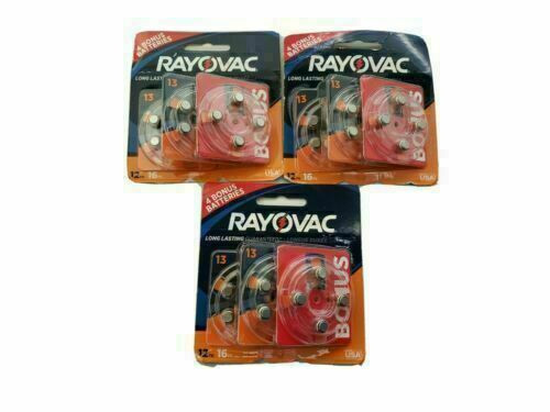 Rayovac L13za-12zm2 Size 13 Hearing Aid Batteries 48 Pack Best Until April 2020