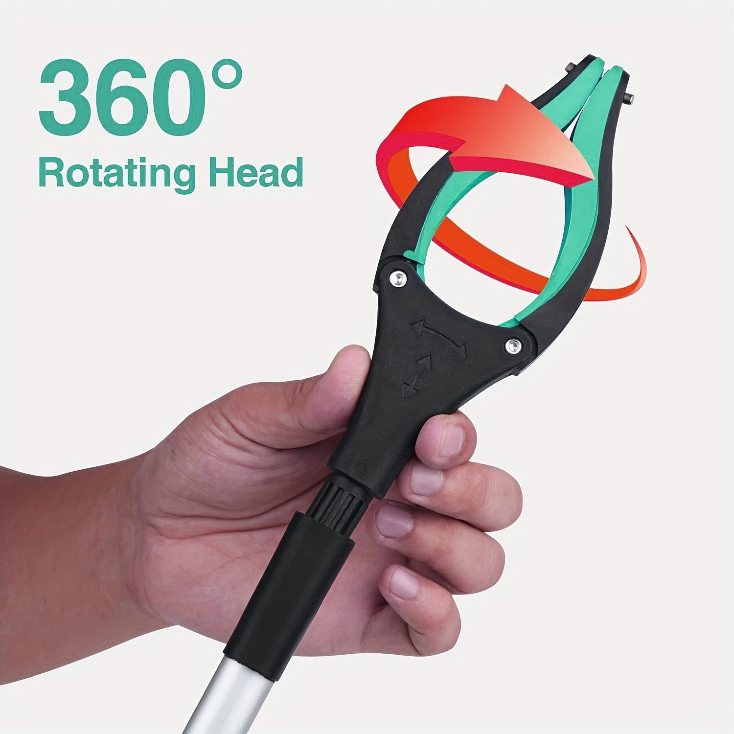 Foldable Reach Grabber Pickup Tool Long Handle Trash Litter Picker 32in Grip
