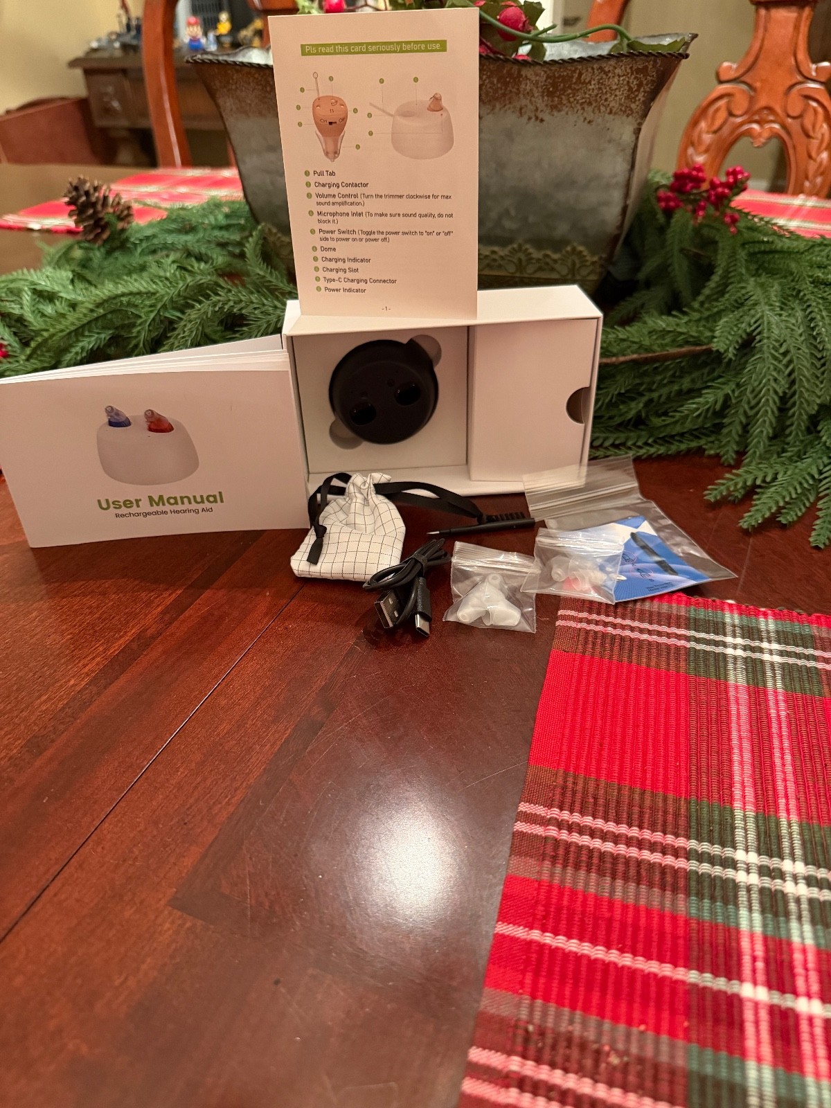 CHOSGO K19 Mini CIC Rechargeable Hearing Aids |Invisible Hearing Aids for S