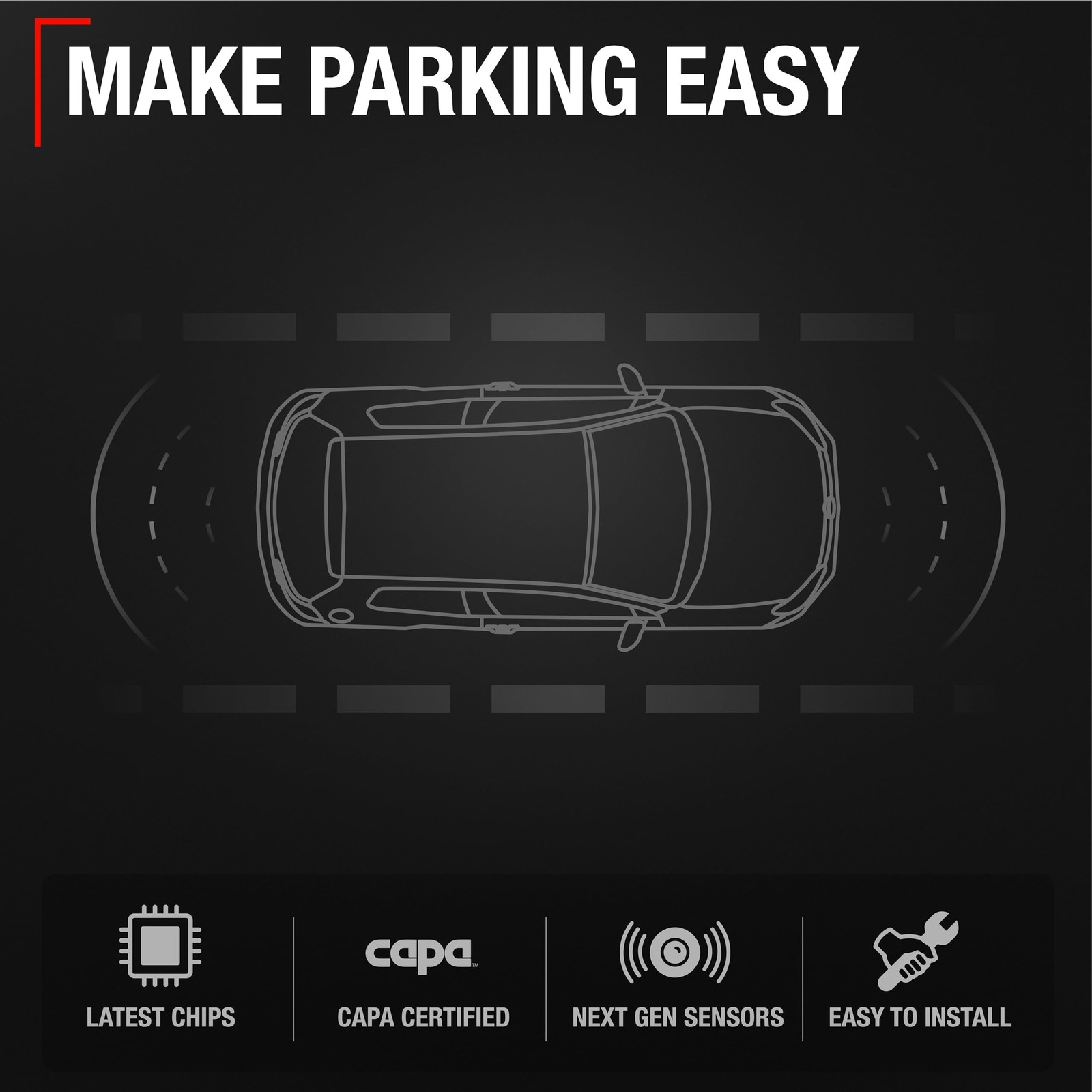 Rear Parking Sensor, 1pk Compatible with 20072018 Chevrolet GMC Avalanche Si…