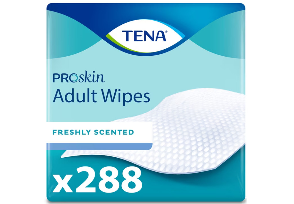 (2 Pack) TENA ProSkin Ultra Adult Wipes 288 Ct Aloe Vitamin E Incontinence