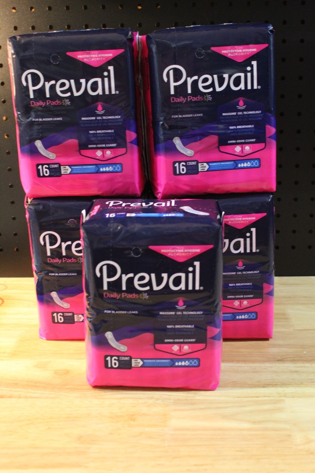 Prevail Bladder Control Pads-9 Bags (16 ct per bag)-NEW-BC-013
