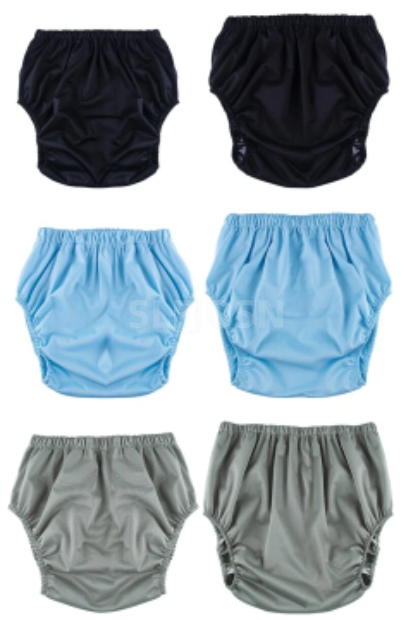 2 Pack Adult Washable Incontinence Underwear Diaper Pants Reusable Leak-proof