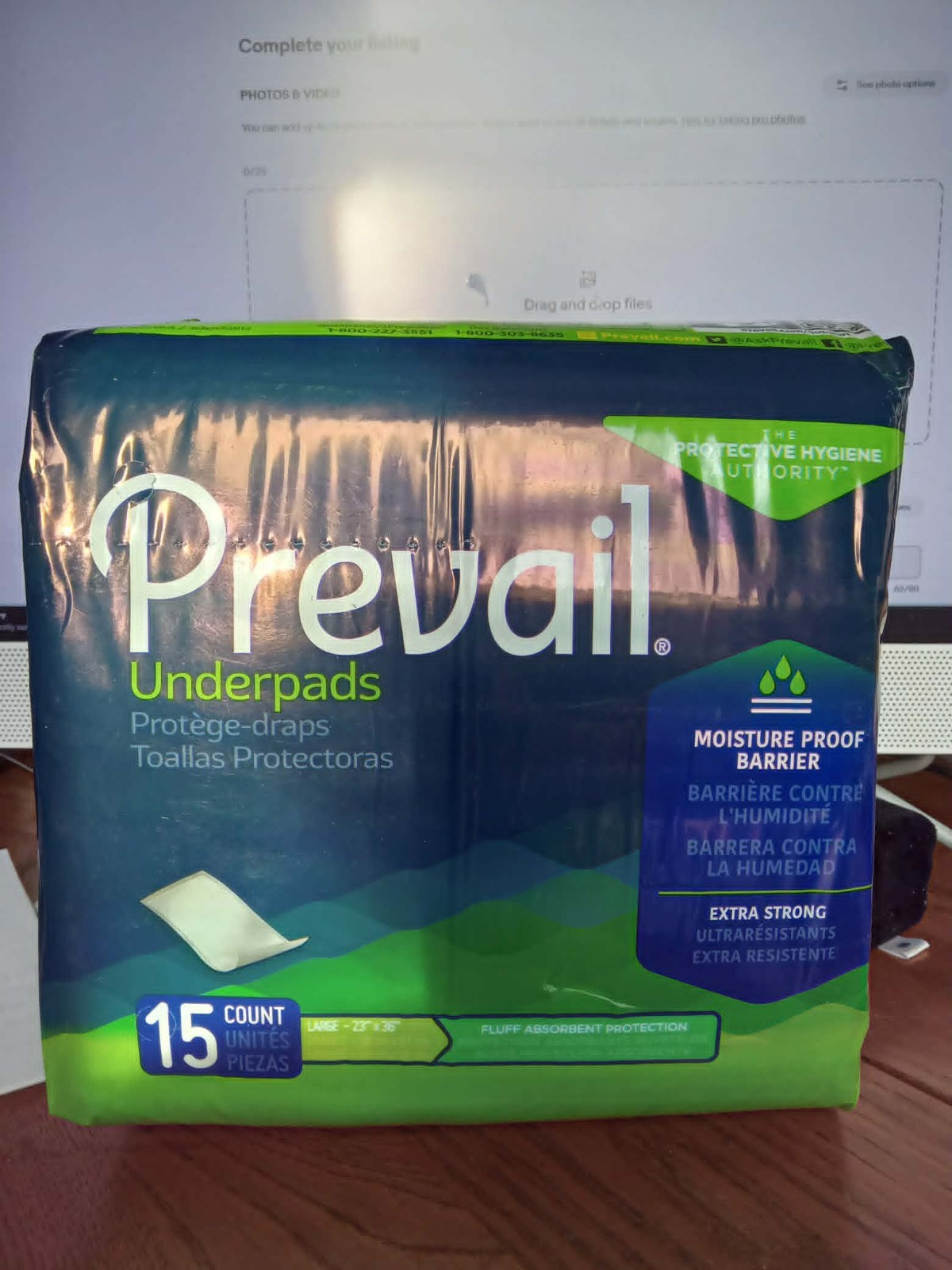 Prevail Total Care Disposable Underpad Fluff 23X36″ – 60 Pads 4 Packages Large