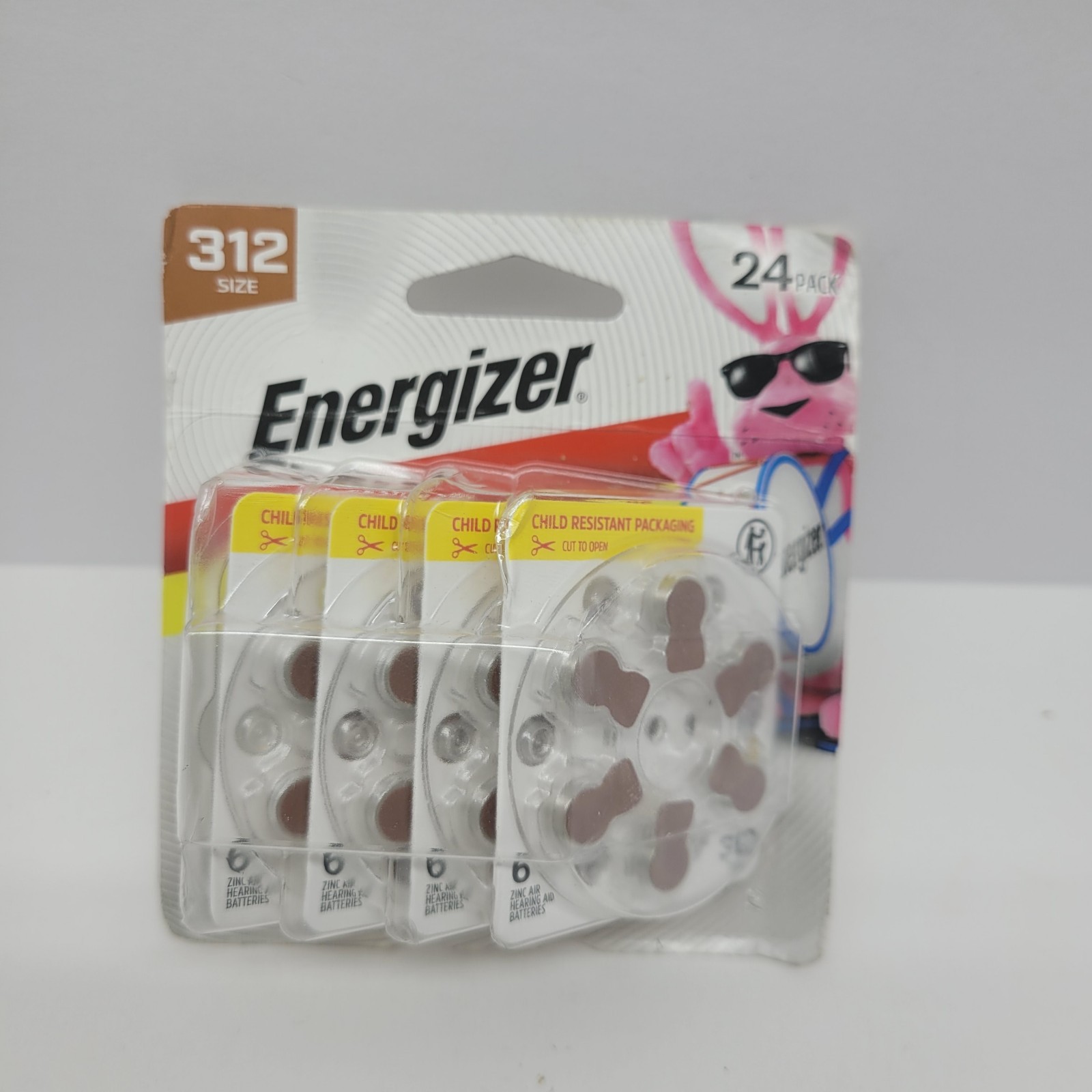 Energizer 24 Pack of Zinc Batteries Size 312 Best by 06/28 Ear Hearing Aids New