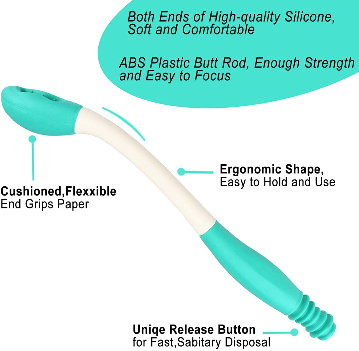 Toilet Aids Tools, Long Reach Comfort Wipe, Bottom Buddy 1 Count (Pack of 1)