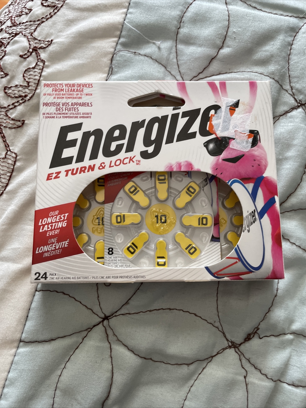 Energizer EZ Turn & Lock Hearing Aid Batteries AZ10DP-24 SIZE 10 Exp 10/23