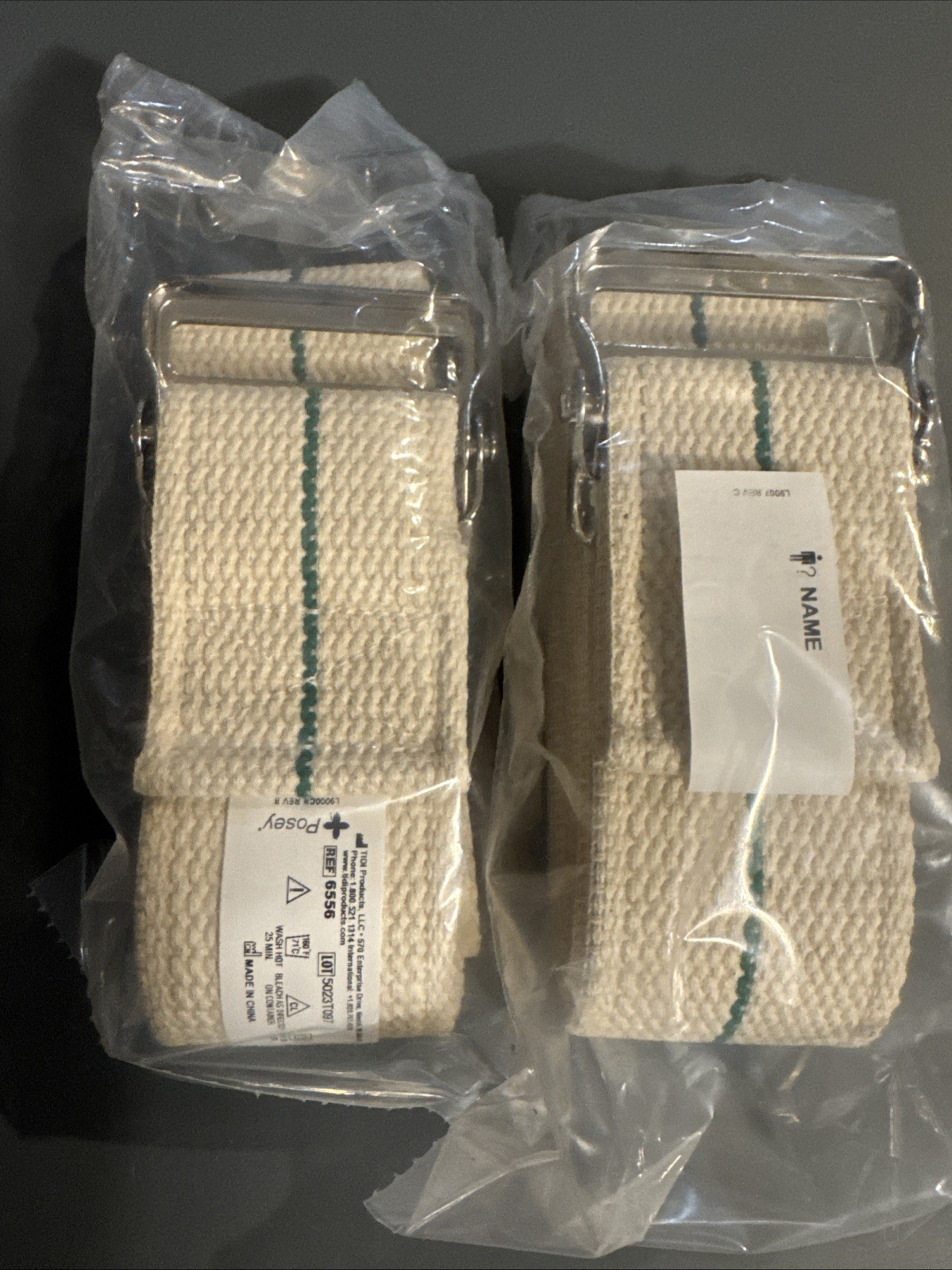 Lot Of 2 Posey Medical Mobility Gait Belts 6556 Standard 66”