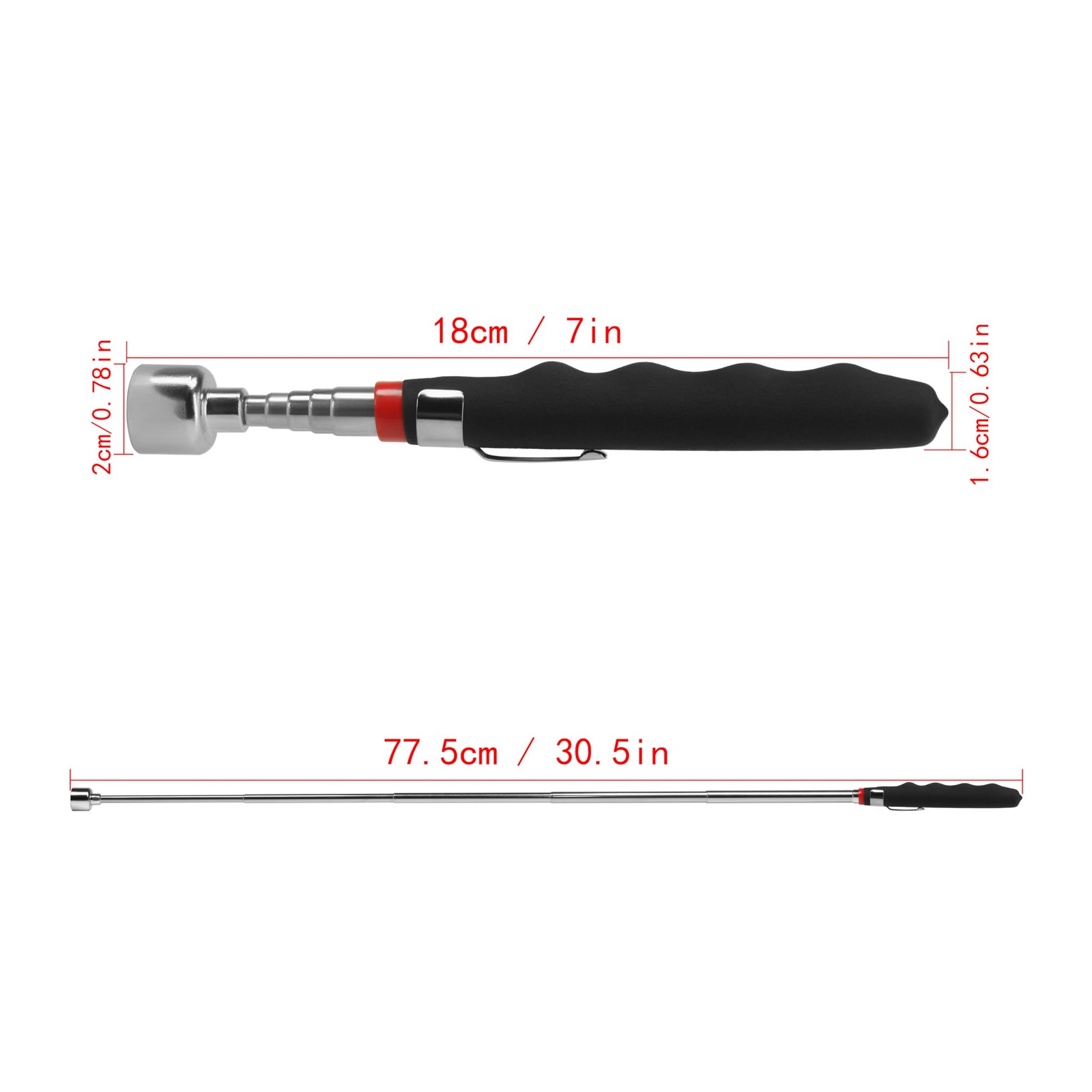 Heavy Magnetic pick-up tool 20 lbs for pick up.Telescoping Pick Up Tool for S…