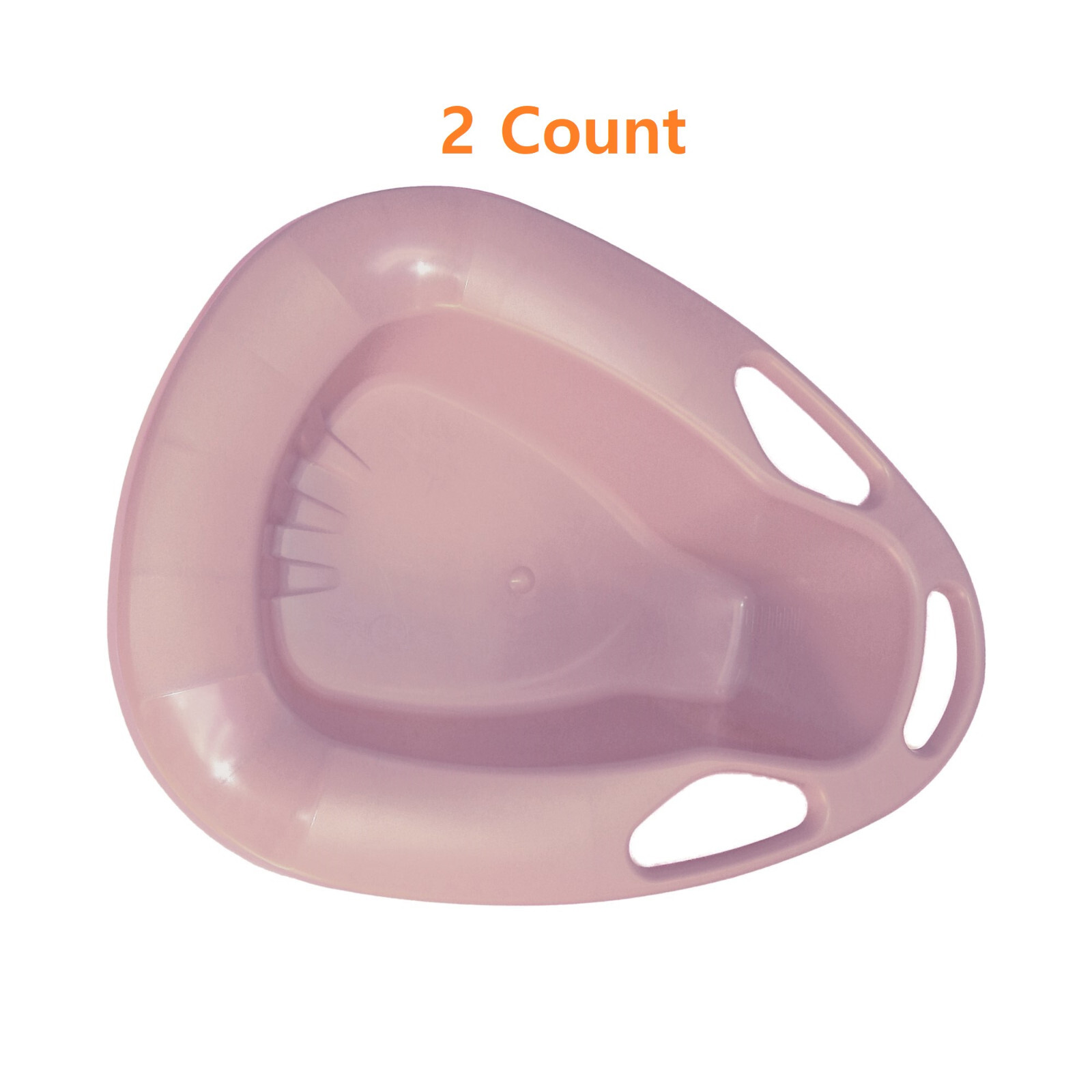 Stackable Bedpan, Dusty Rose 2 Quart / 1893 mL, 250 lbs Weight Capacity, 2 Pan