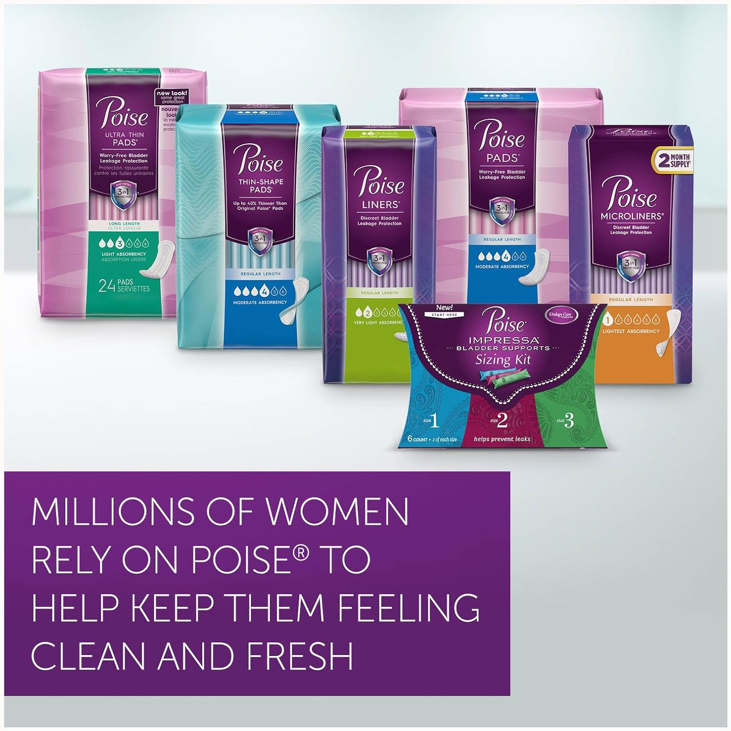 Overnight Incontinence & Postpartum Pads for Bladder Leaks, 8 Drop Extra Coverag