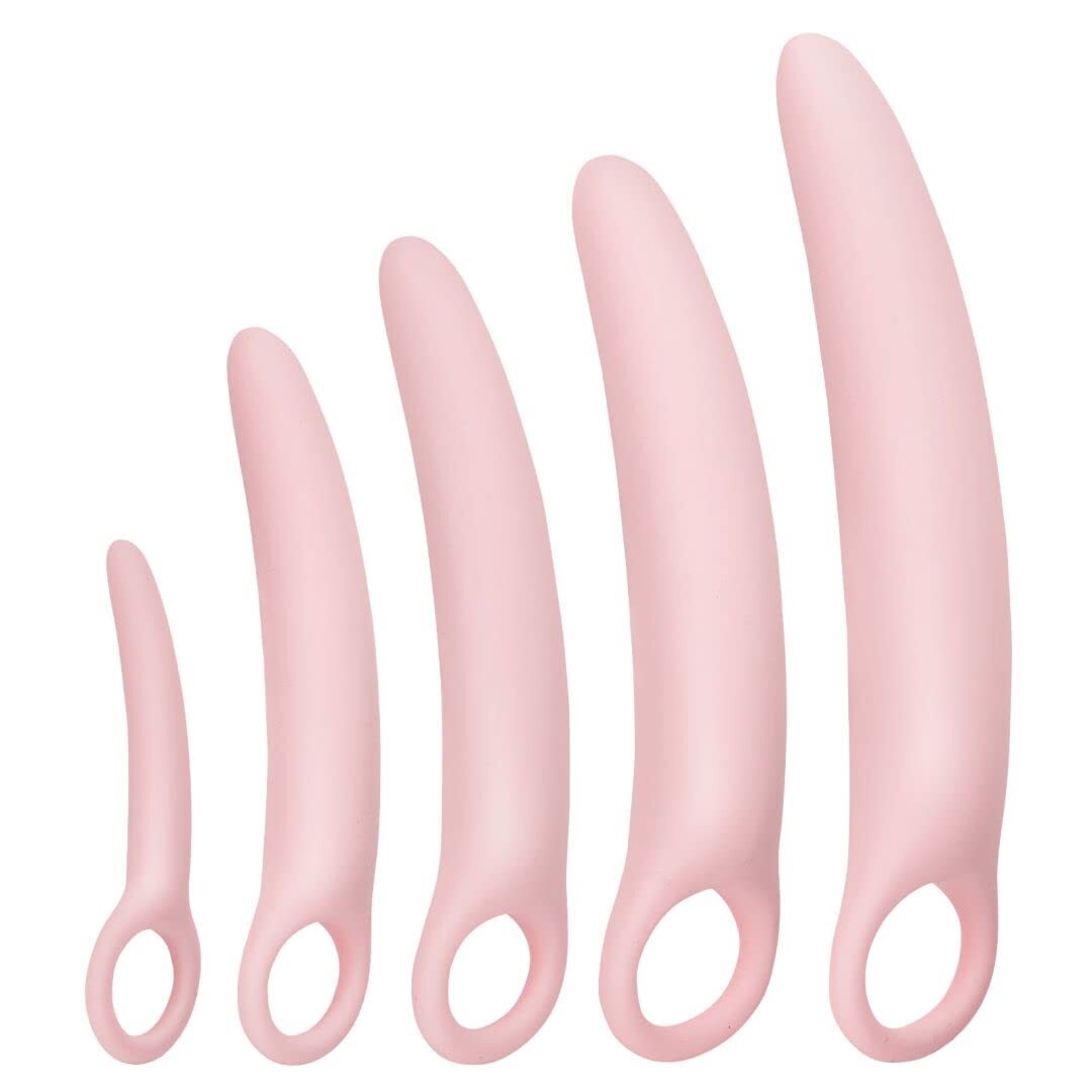 5-Pack Silicone Pelvic Floor Muscle Dilator Trainer Set for Women （Large Set）